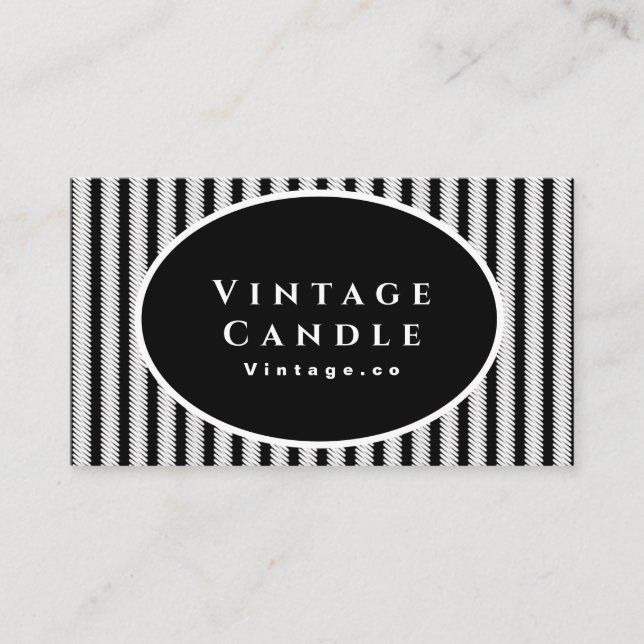Create Your Own Vintage Candle Business Card (Front)