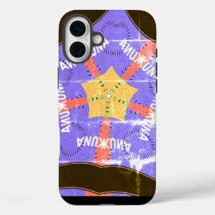 Create Your Own Vintage Hakuna Matata Blue iPhone 16 Plus Case