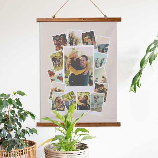 Create Your Own Vintage Instant Film Photo Collage Hanging Tapestry (Creator Uploaded)