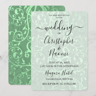 Create Your Own Vintage Ornate Metallic Pattern Invitation