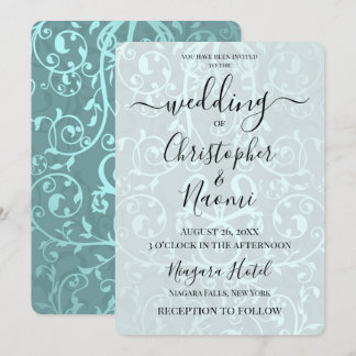 Create Your Own Vintage Ornate Metallic Pattern Invitation