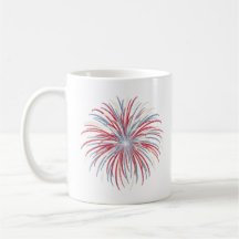Create Your Own Vintage Patriotic Firework Coffee