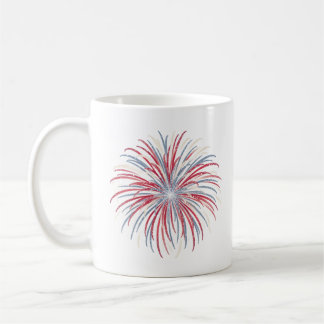 Create Your Own Vintage Patriotic Firework Coffee Mug