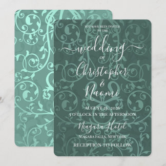 Create Your Own Vintage Pattern Wedding Invitation