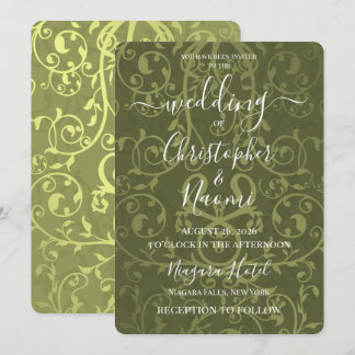 Create Your Own Vintage Pattern Wedding Invitation