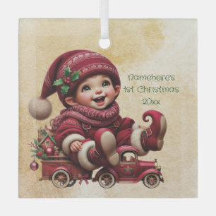 Create Your Own Vintage Style Christmas Gnome Glass Tree Decoration