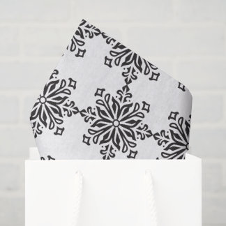 Create Your Own Vintage Stylised Retro Snowflake Tissue Paper