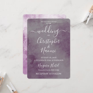 Create Your Own Vintage Texture Wedding Invitation