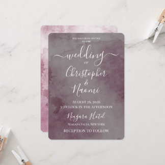 Create Your Own Vintage Texture Wedding Invitation