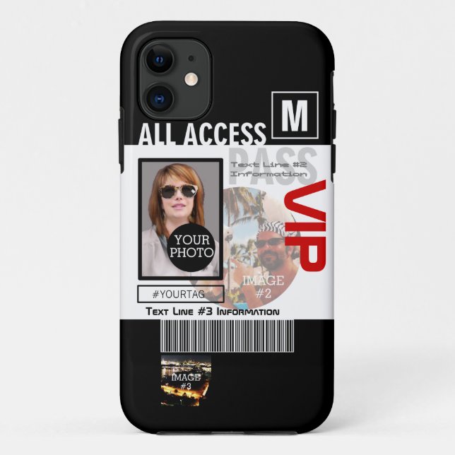 Create Your Own VIP Pass 8 ways to Personalise it! Case-Mate iPhone Case (Back)