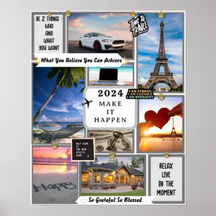 Create Your Own Vision Board Goal Manifesting Poster