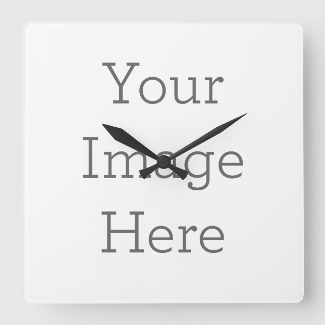 Wall Clock, 27.3 cm Square Acrylic (Front)