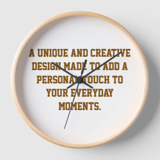 Create Your Own Wall Clock