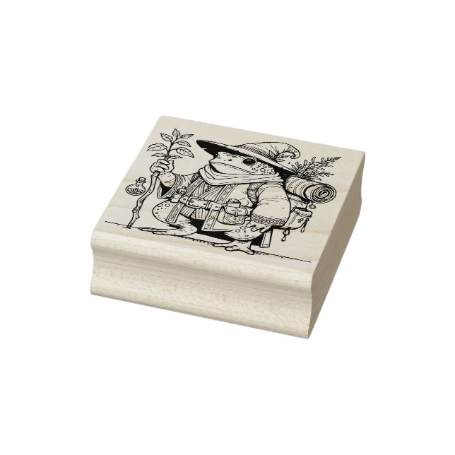 Create Your Own Wandering Wizard Toad Rubber Stamp (Stamp)