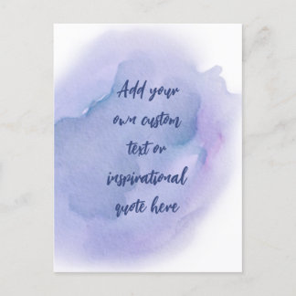 Create Your Own Watercolor Motivational Quote Postcard
