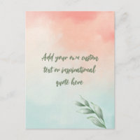 Create Your Own Watercolor Motivational Quote