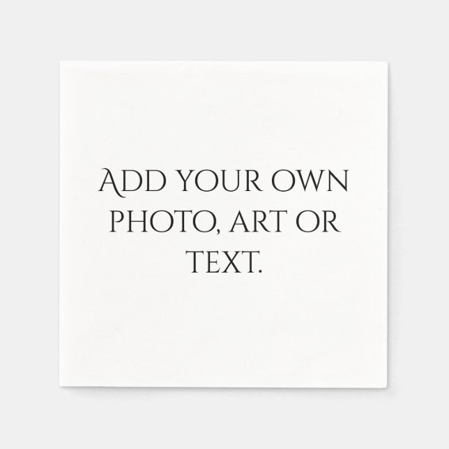 Create Your Own Wedding Baby Bridal Shower Party Napkin (Front)