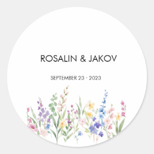Create Your Own wedding  Classic Round Sticker