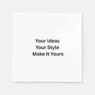 Create Your Own Wedding Cocktail Paper Napkin