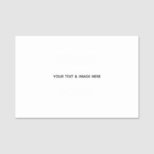 Create Your Own wedding custom Flat Note Card Name Tag
