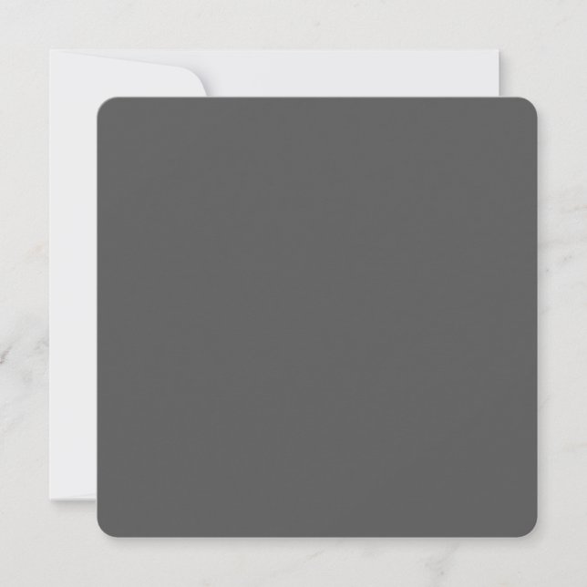 Create Your Own wedding dark grey Card (Front)