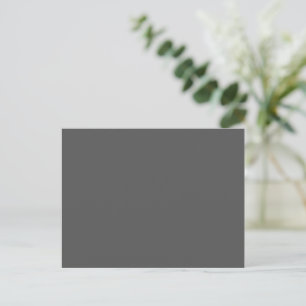 Create Your Own wedding dark grey Holiday Postcard
