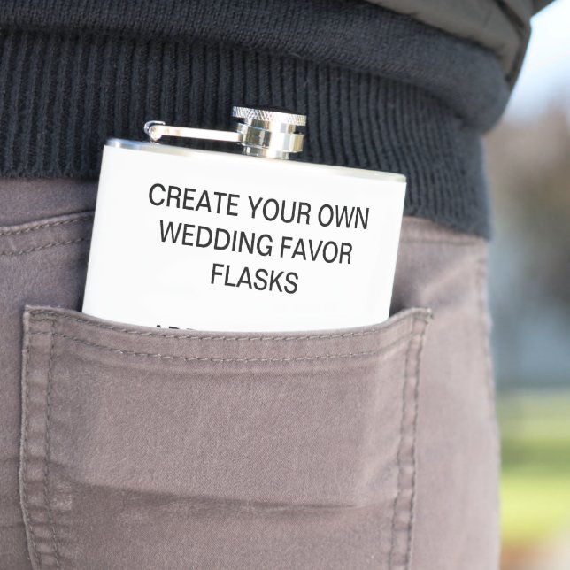 CREATE YOUR OWN WEDDING FAVOR HIP FLASK (In Situ)