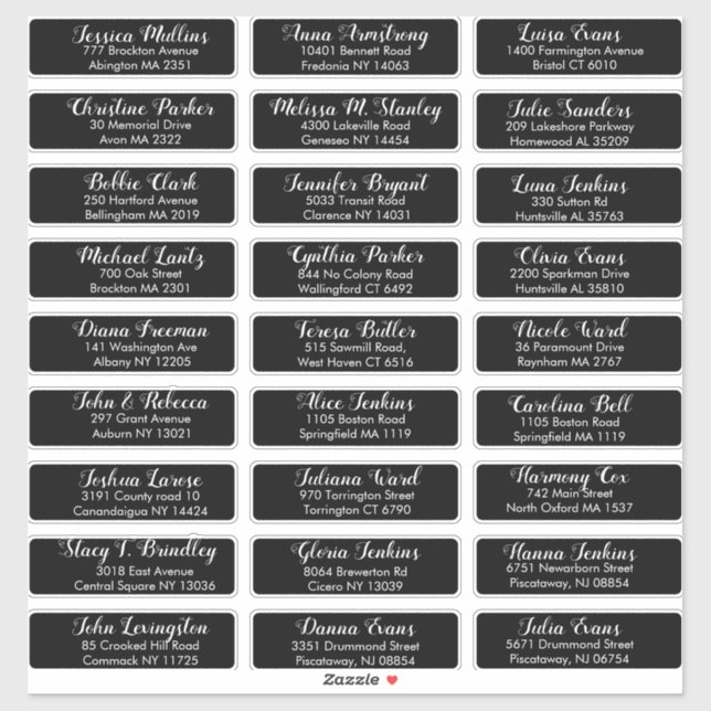Create Your Own Wedding Guest Address  (Sheet)