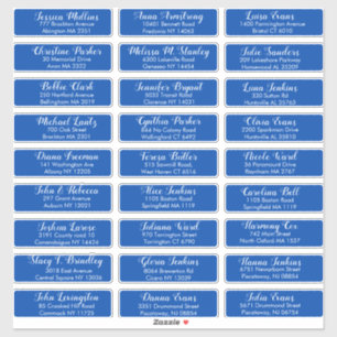 Create Your Own Wedding Guest Address Cobalt Blue