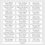 Create Your Own Wedding Guest Address Sticker<br><div class="desc">Create Your Own Personalised Wedding Guest Address Sticker Labels. Enter up to 27 guests addresses. Please double check all text before adding it to your cart. For further customisation, please click the "customise further" link and use the design tool to modify this template. Personalise further , if desired, for the...</div>