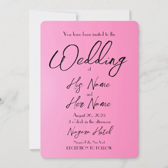 Create Your Own Wedding Invitation (Front)
