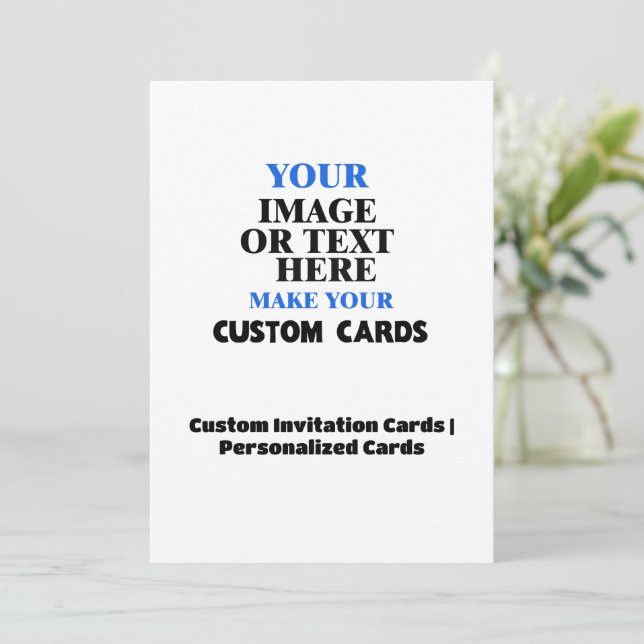 Create Your Own Wedding Invitation - Personalised! (Standing Front)