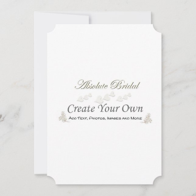 Create Your Own Wedding Invitations (Front)