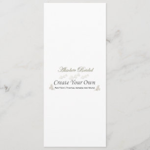 Create Your Own Wedding Invitations 4" x 9.25"
