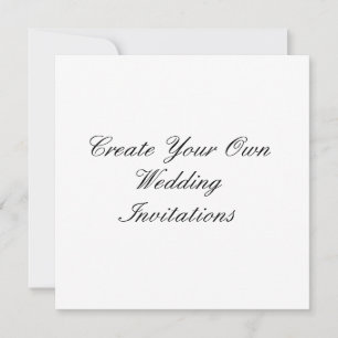 Create Your Own Wedding Invitations Square Size