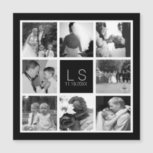 Create Your Own Wedding Photo Collage Monogram