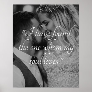 Create Your Own Wedding Photo Custom Quote Poster