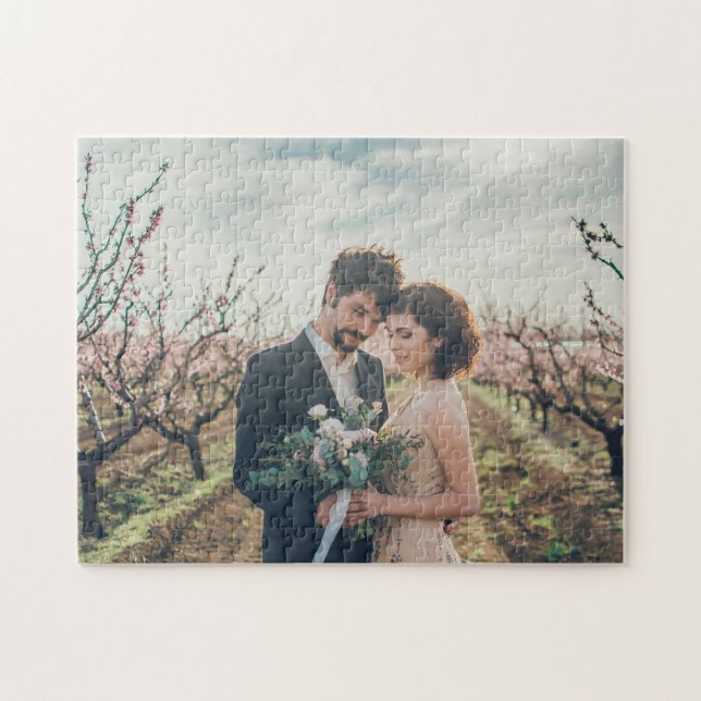 Create your own wedding photo jigsaw puzzle (Horizontal)