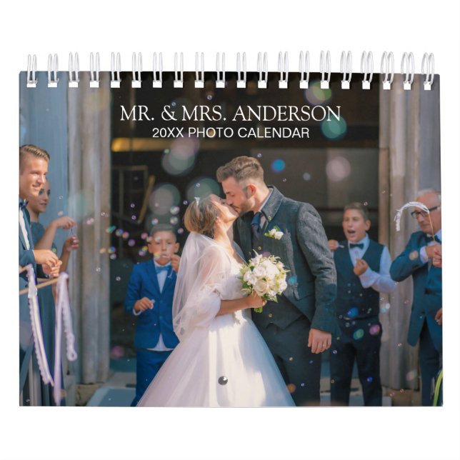 Create Your Own Wedding Photos 2025 Calendar (Cover)