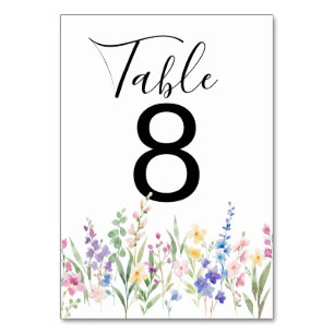 Create Your Own wedding Table Number