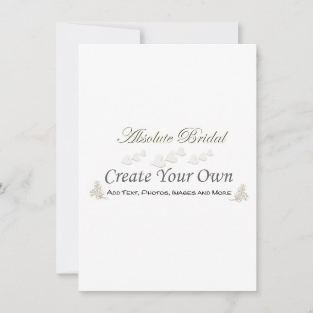 Create Your Own Wedding Thank You Card (Front)