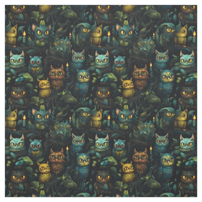 Create Your Own Whimsical Fantasy Creatures Fabric (Swatch)