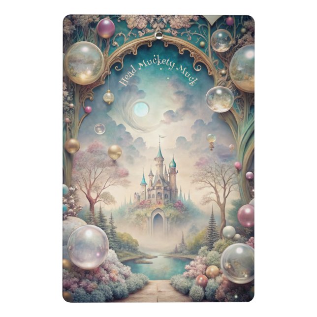 Create Your Own Whimsical Magical Castle Mini Clipboard (Back)