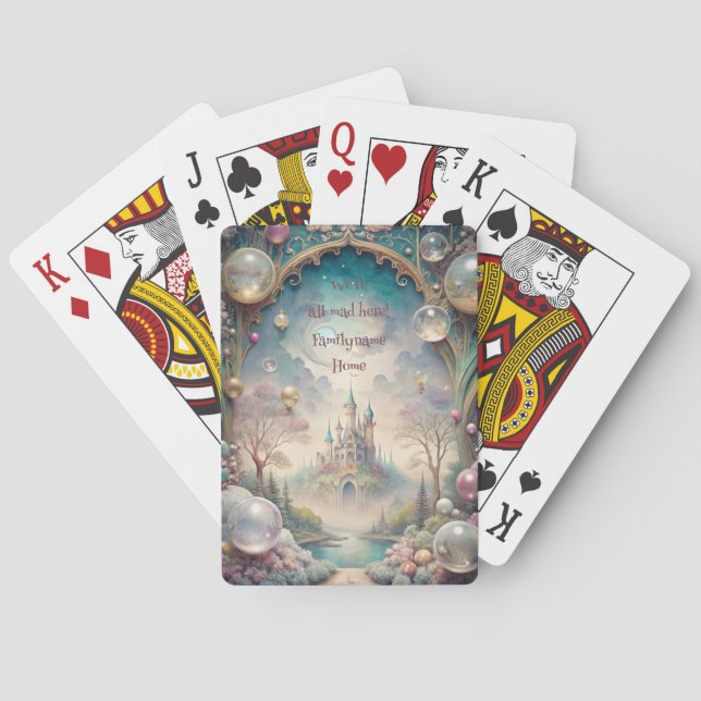 Create Your Own Whimsical Magical Castle Playing Cards (Back)