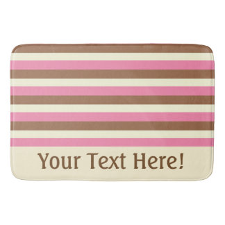 Create Your Own - Whimsical Neapolitan Stripes Bath Mat
