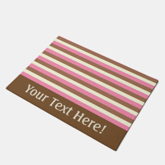 Create Your Own - Whimsical Neapolitan Stripes Doormat