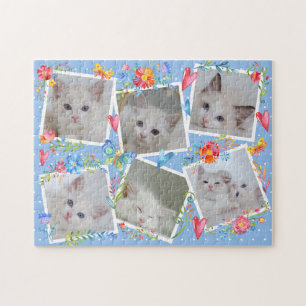 Create Your Own Whimsical Photo Collage Template Jigsaw Puzzle