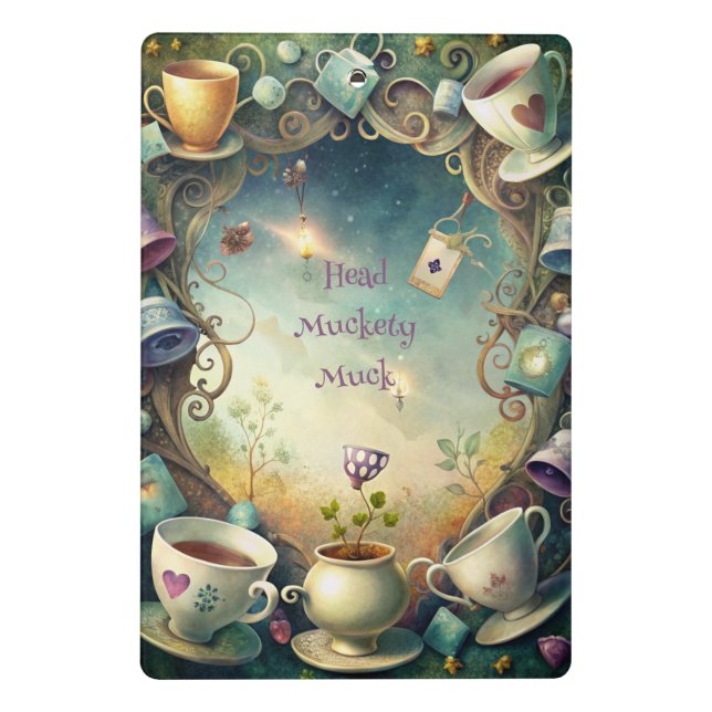 Create Your Own Whimsical Tea Party Mini Clipboard (Back)