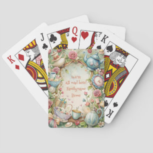 Create Your Own Whimsical Tea Party Spring Playing Cards