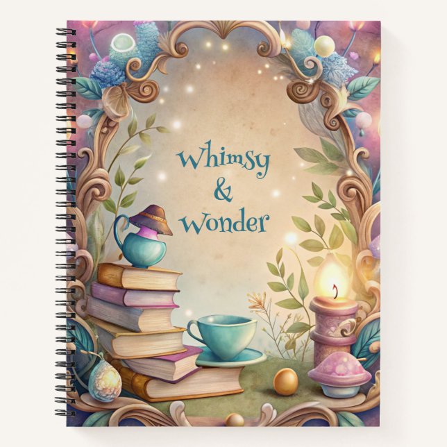Create Your Own Whimsical Tea Party Story Notebook (Front)